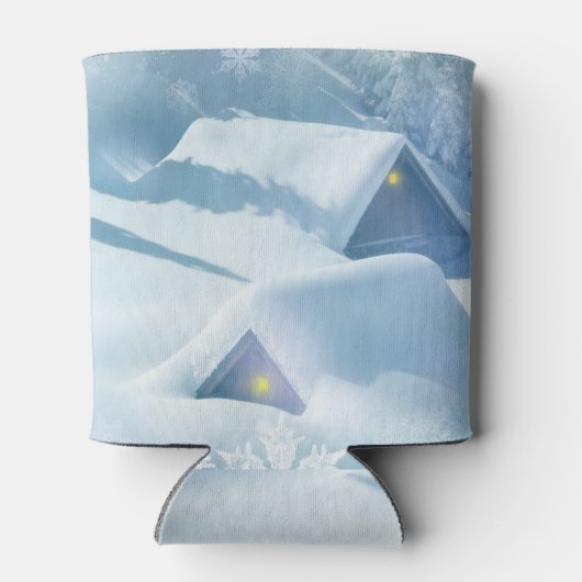 Sneeuwdak in een bos blikjeskoeler (Achterkant)