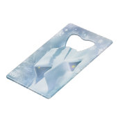 Sneeuwdak in een bos creditkaart flessenopener (Voorkant Gekanteld)