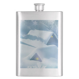 Sneeuwdak in een bos flacon