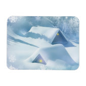 Sneeuwdak in een bos magneet (Horizontaal)