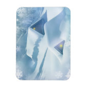 Sneeuwdak in een bos magneet (Verticaal)