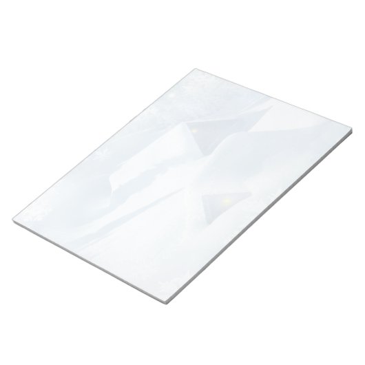 Sneeuwdak in een bos notitieblok (Schuin)