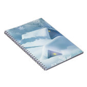 Sneeuwdak in een bos notitieboek (Rechterzijde)