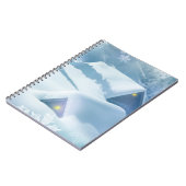 Sneeuwdak in een bos notitieboek (Linkerzijde)