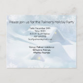 Sneeuwdak in een bos uitnodiging briefkaart (Voorkant)