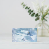 Sneeuwdak in een bos visitekaartje (Staand voorkant)