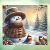 Sneeuwdame Ruitstickers Raamsticker (Vel 3)