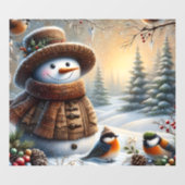 Sneeuwdame Ruitstickers Raamsticker (Vel)