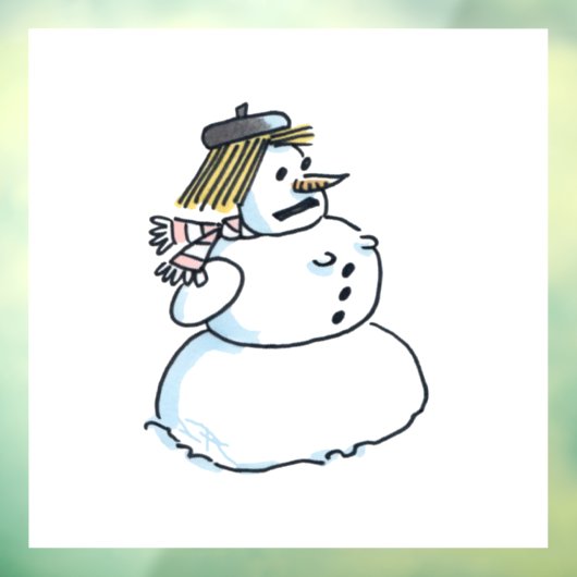 Sneeuwdamesraamkoeling Raamsticker (Vel 3)