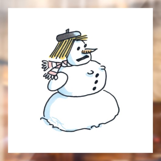 Sneeuwdamesraamkoeling Raamsticker (Vel 2)