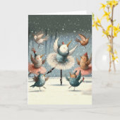 Sneeuwdans Kaart (Gele Bloem)