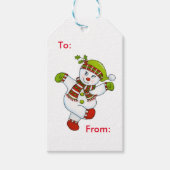 Sneeuwdansen 3 cadeaulabel (Voorkant)