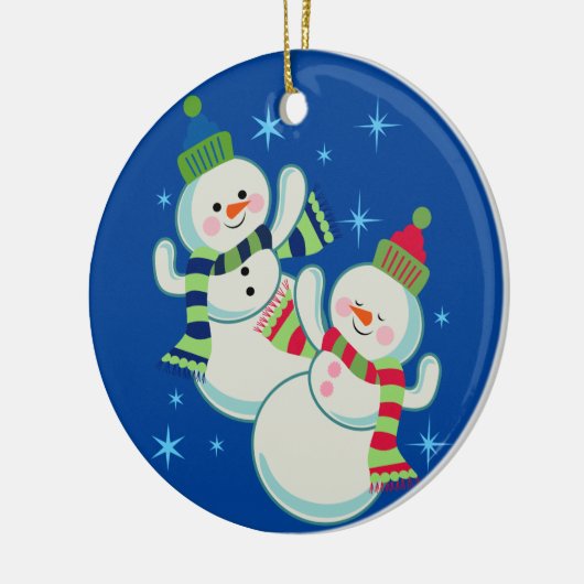 sneeuwdanser keramisch ornament (Links)