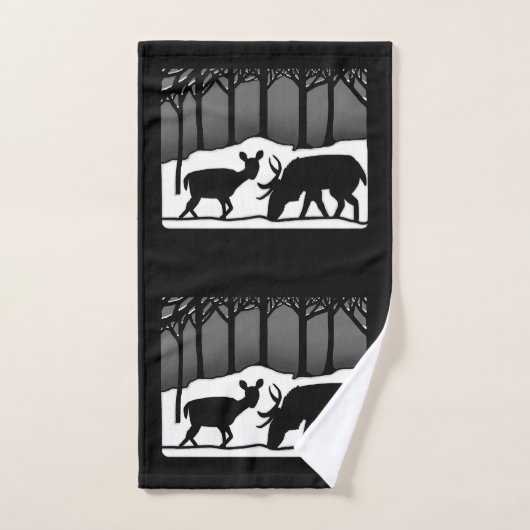 Sneeuwdeer Bad Handdoek (Handdoek)