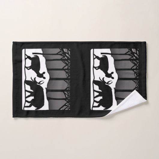Sneeuwdeer Bad Handdoek (Handdoek)
