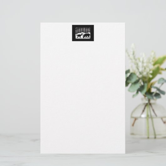 Sneeuwdeer Briefpapier (Staand voorkant)