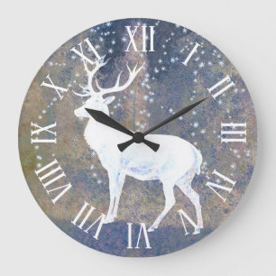 sneeuwdeer grote klok