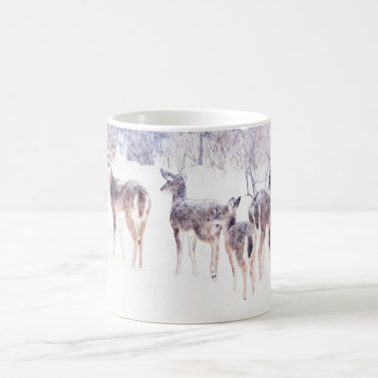 Sneeuwdeer in Texas Art Mok Cup (Center)