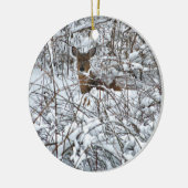 Sneeuwdeer Keramisch Ornament (Links)