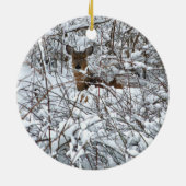 Sneeuwdeer Keramisch Ornament (Achterkant)