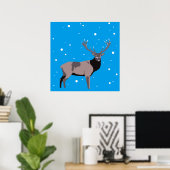 Sneeuwdeer Poster (Thuiskantoor)