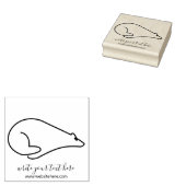 Sneeuwdier dat Beer van poly gebruikt Rubberstempel (Gestempeld)