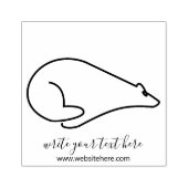 Sneeuwdier dat Beer van poly gebruikt Rubberstempel (Afrduk)