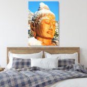 Sneeuwdoek, omwikkeld in boeddha canvas afdruk (Insitu (Slaapkamer))