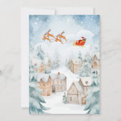 Sneeuwdorp kerst kaart (Achterkant)