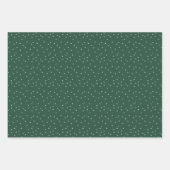 Sneeuwdorp Sneeuwvlok Winter nacht Kerstmis Inpakpapier Vel (Voorkant 3)