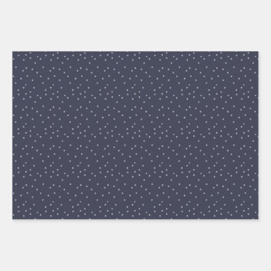 Sneeuwdorp Sneeuwvlok Winter nacht Kerstmis Inpakpapier Vel (Voorkant)