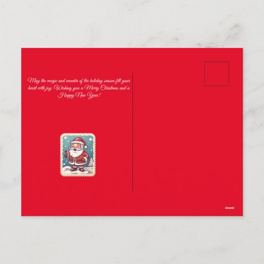 Sneeuwdorpen II: Kerstkaart Feestdagenkaart (Achterkant)