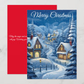 Sneeuwdorpen: Kerstkaart (Voorkant / Achterkant)