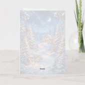 Sneeuwdorpen Kerstkaart Kaart (Achterkant)