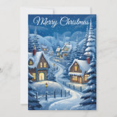 Sneeuwdorpen Sereniteit: kerstkaart (Voorkant)