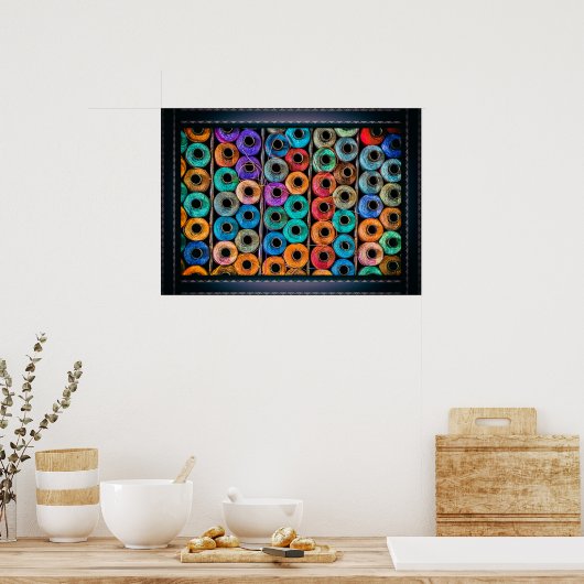 Sneeuwdraden portret poster (Keuken)