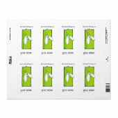 Sneeuwdruppel groen Boekplaat Label (Full Sheet)