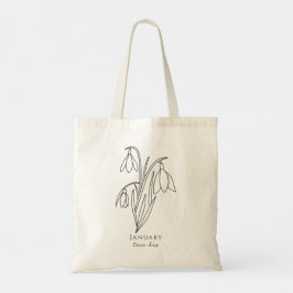 Sneeuwdruppel - Januari geboorte maand bloem Tote Bag