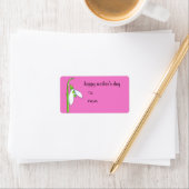 Sneeuwdruppel roze Moederdag Gift Label Label (Insitu)