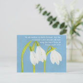 Sneeuwdruppelbloemen Briefkaart (Staand voorkant)