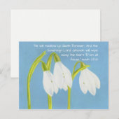 Sneeuwdruppelbloemen Briefkaart (Voorkant / Achterkant)