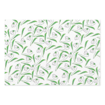 Sneeuwdruppelpatroon Wit, Mint