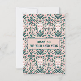 Sneeuwdruppels bloemenpatroon bedankkaart