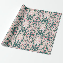 Sneeuwdruppels bloemenpatroon cadeaupapier