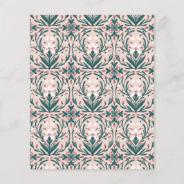 Sneeuwdruppels bloemenpatroon plat papier blad