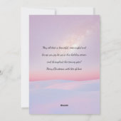 Sneeuwduinen met een zachte kerst feestdagenkaart (Achterkant)