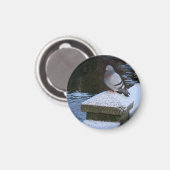 Sneeuwduivenmagneet Magneet (Voorkant / Achterkant)