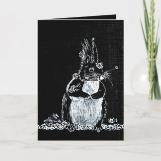 Sneeuweekhoorn Feestdagen Kaart