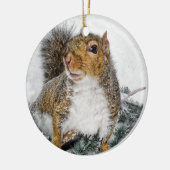 Sneeuweekhoorn Keramisch Ornament (Links)