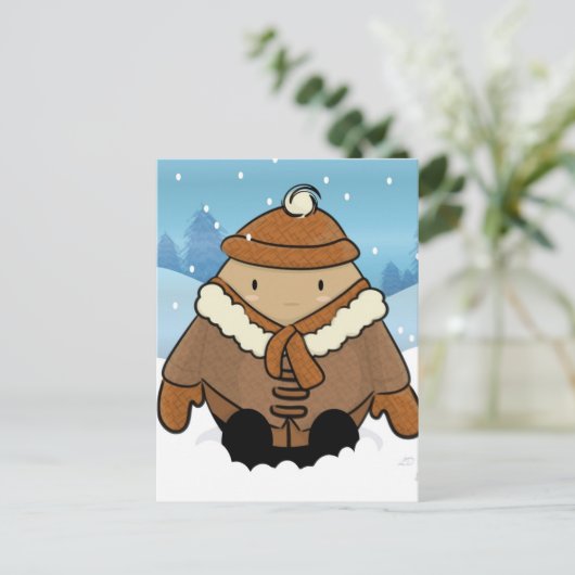 Sneeuweieren Briefkaart (Staand voorkant)